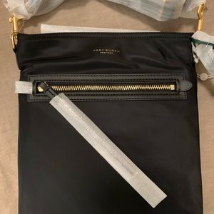 Tory Burch swingpack NYT and box